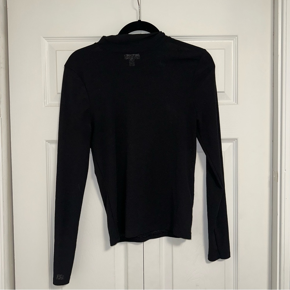 TOPSHOP Mesh Turtleneck Top SIZE 12